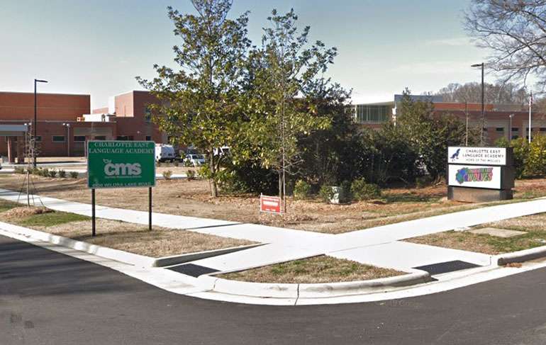 Residents protested ICE action near Charlotte East Language Academy in the spring